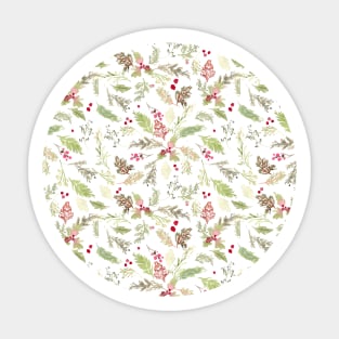 Christmas Loose Floral Watercolor Sticker